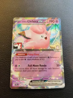Pokemon TCG - Lillie's Clefairy ex 056/159 Play Stamped Prize Pack Series 7 - Image 1