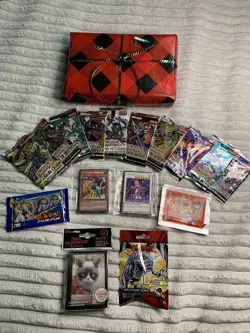Yugioh New Year Mystery Lot Booster Packs Random Holos Foils Set Gift Sleeves NM - Image 1