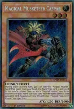 Magical Musketeer Caspar - 1st Edition Spirit Warriors LP YuGiOh - Image 1