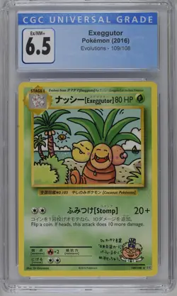 Exeggutor 109/108 XY - Evolutions CGC 6.5 Graded Pokemon Card - Image 1