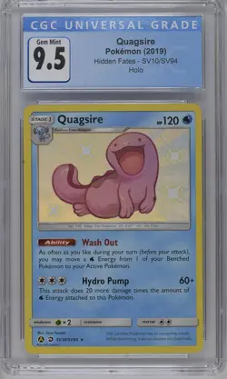 Quagsire SV10/SV94 Hidden Fates CGC 9.5 Graded Pokemon Card - Image 1