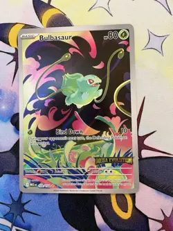 Pokemon Card Bulbasaur 133/132 Mega Evolution Stamped Promo - Image 1