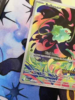 Pokemon Card Bulbasaur 133/132 Mega Evolution Stamped Promo - Image 3