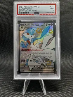 Pokemon TCG Gardevoir EX Full Art Holo Card 217/091 Paldean Fates PSA 9 - Image 1