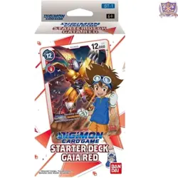 Digimon Card Game Starter Deck Gaia Red Trading Card Game for Kids Teens - Image 1