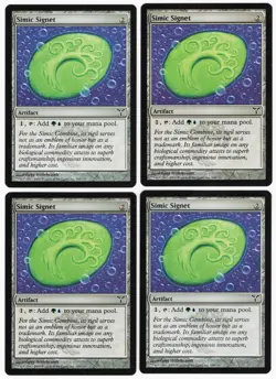 Simic Signet x4 4x 2006 Dissension PLAYSET Colorless Unc Artifact MTG SP - NM A2 - Image 1