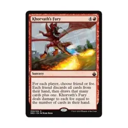 WOTC MtG Battlebond Khorvath's Fury (R) (Foil) NM - Image 1