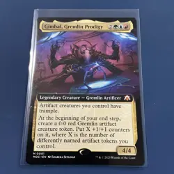 MTG Gimbal, Gremlin Prodigy #0081 Extended Art Rare Commander: MOTM (MOC) - Image 1