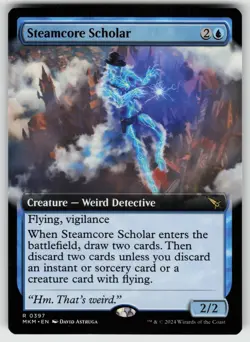 Steamcore Scholar (Extended Art) R Murders at Karlov Manor 397 MTG - Image 1