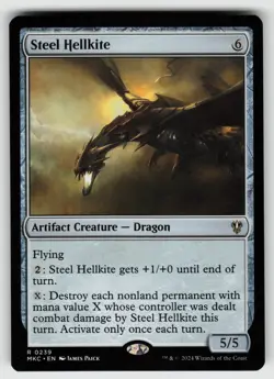 Steel Hellkite R Commander: Murders at Karlov Manor 239 MTG - Image 1