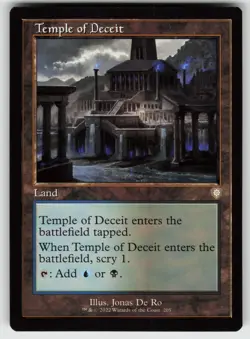Temple of Deceit (Retro Frame) R Commander: The Brothers' War 205 MTG - Image 1