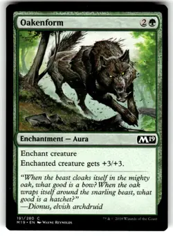 Oakenform Core Set 2019 Regular MTG - Image 1