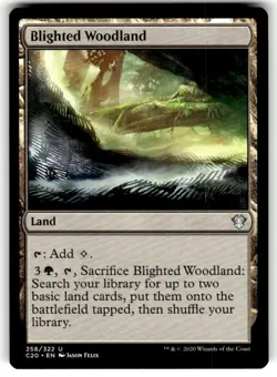 Blighted Woodland Commander 2020 Regular MTG - Image 1