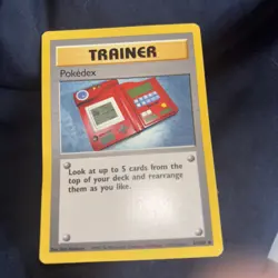 Pokemon Cards: Base Set 1st Edition Uncommon: Pokedex 87/102 - Image 1