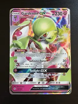 Gardevoir GX 93/147 Pokemon Burning Shadows Sun & Moon Ultra Rare Card LP - Image 1