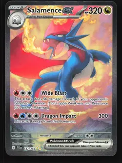 Pokemon Salamence ex 187/159 Journey Together Special Illustration Rare Holo - Image 1
