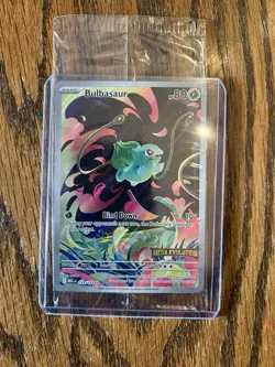Pokemon Bulbasaur Mega Evolution 133/132 English BOX TOPPER SEALED - Image 1