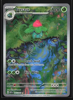 Pokemon Ivysaur 167/165 MEW EN-151 Illustration Rare Holo NM - Image 1
