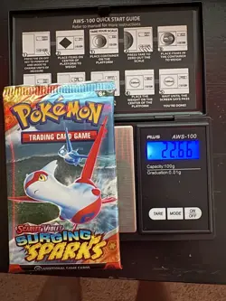 22.66 g VERY HEAVY Surging Sparks Pokemon Sealed Booster Pack New SIR/HRU - Image 1