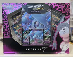 Pokemon TCG Champions Path Hatterene V Collection Box New Factory Sealed - Image 1