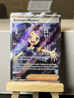 Pokemon TCG Mega Evolution Acerola’s Mischief 165/132 Ultra Rare - Image 1
