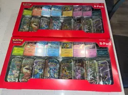 Pokemon Prismatic Evolutions 8 Mini-Tins with Promo Cards Costco 2-Pack - Sealed - Image 1