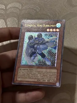 Yugioh Elemental Hero Bubbleman CRV-EN014 Ultimate Rare NA ENHANCED - Image 1