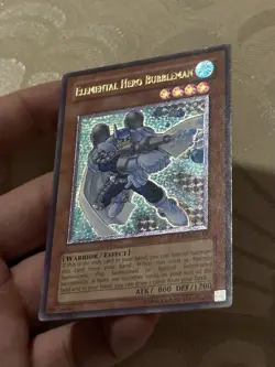 Yugioh Elemental Hero Bubbleman CRV-EN014 Ultimate Rare NA ENHANCED - Image 2