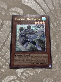 Yugioh Elemental Hero Bubbleman CRV-EN014 Ultimate Rare NA ENHANCED - Image 3