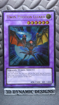| Yugioh Twin Photon Lizard ORCS-EN039 Ultimate Rare Order Of Chaos LP 🔥 | - Image 1