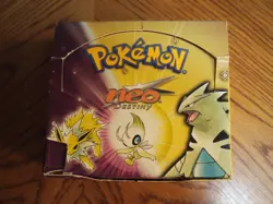 Pokemon 2002 1st Edition Neo Destiny empty card box - Image 1