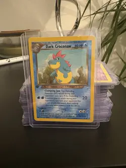 1st Edition Neo Destiny Dark Croconaw 32/105 Pokemon Card. PACK FRESH MINT - Image 1