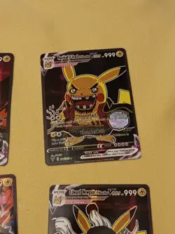 6 Pikachu Pokemon Card Holo GX VSTAR VMAX GX EX Cosplay Art - Image 4