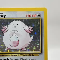 Chansey 3/102 Pokemon TCG Base Set Shadowless Holo Rare Card LP/MP - Image 4