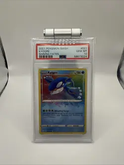 PSA 10 Kyogre 021/072 Pokemon Shining Fates Amazing Rare Holo Graded Card - Image 1