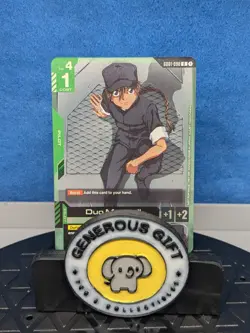 Duo Maxwell Alternate Art Foil Promo Card - GD01-090 R NM - Gundam TCG Card Game - Image 1