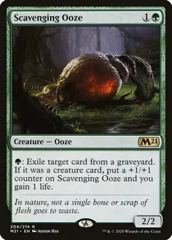 Scavenging Ooze , Core Set 2021 , #204 MTG Rare - Image 1