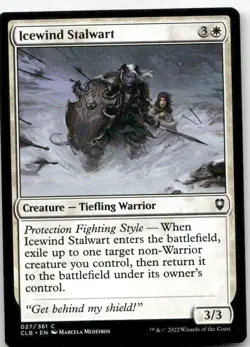 Icewind Stalwart Commander Legends: Battle for Baldur's Gate #27 MTG - Image 1