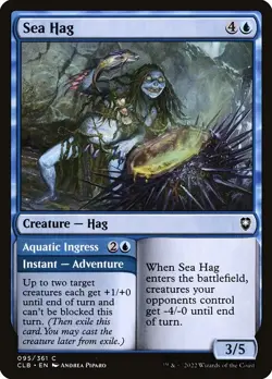 Sea Hag // Aquatic Ingress , Commander Legends: Battle for Baldur's Gate , #95 - Image 1