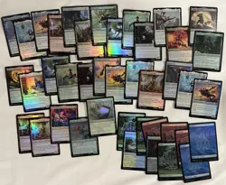 (79) MTG Marvel Spider-Man Uncommon, Common & Land Foil Lot - Collector Lot - Image 1