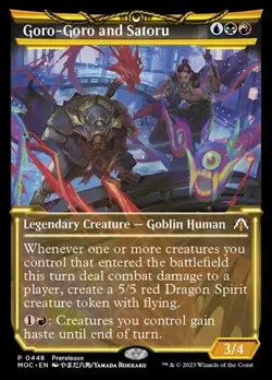 Goro-Goro and Satoru - Showcase Prerelease Promo MOC NM MTG - Image 1