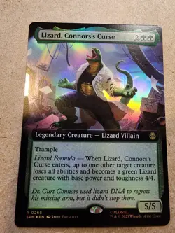 Lizard, Connors's Curse - #265 Foil (Extended Art) Marvel's Spider-Man - Mtg - Image 1