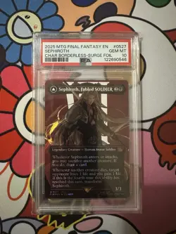 Sephiroth, Fabled Soldier SURGE Foil 0527 MTG Final Fantasy *GEM MINT PSA 10* - Image 1