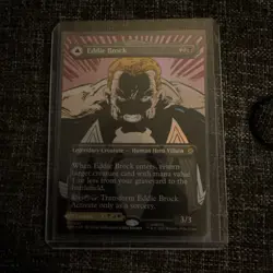WOTC Marvel's Spider-Man Eddie Brock (0233) (Borderless) (MR) (Foil) NM - Image 3