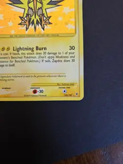 Zapdos Platinum Supreme Victors HOLO Secret Rare Pokemon 150/147 Swirl - Image 2