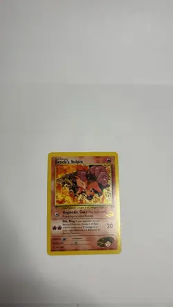 BROCK'S VULPIX W Stamp Pokemon Card - WOTC Promo - Gym Challenge - 37/132 - Image 2
