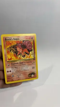 BROCK'S VULPIX W Stamp Pokemon Card - WOTC Promo - Gym Challenge - 37/132 - Image 3