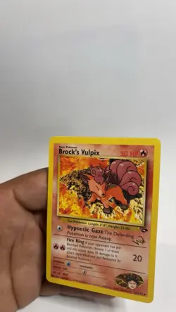 BROCK'S VULPIX W Stamp Pokemon Card - WOTC Promo - Gym Challenge - 37/132 - Image 4