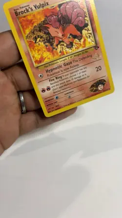 BROCK'S VULPIX W Stamp Pokemon Card - WOTC Promo - Gym Challenge - 37/132 - Image 5
