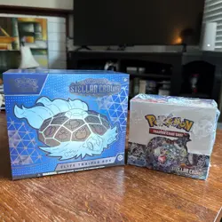 Stellar Crown Pokemon Center ETB TCG & Booster Box **NEW UNOPENED** - Image 1